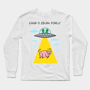 Cand o zbura porcul Long Sleeve T-Shirt